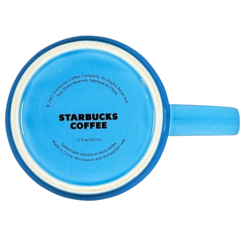 Woven Texture Blue 12oz Mug 2007 Starbucks