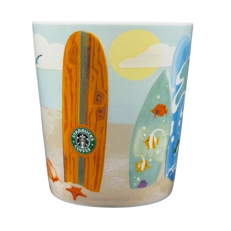 Hawaii Surfboards And Beach Mug 2010 Starbucks