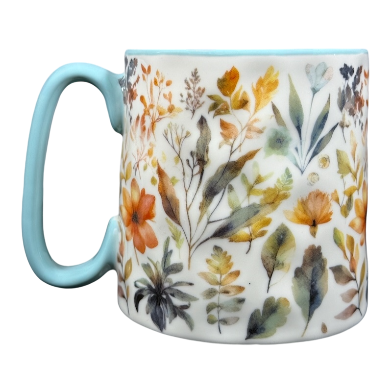 Bella Stamp Floral Dimpled Mug 10 Strawberry Street