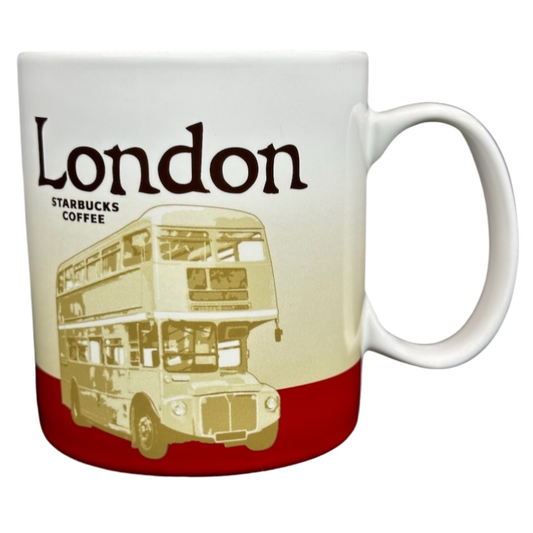 Global Icon Collector Series London Double Decker Bus 16oz Mug 2015 Starbucks