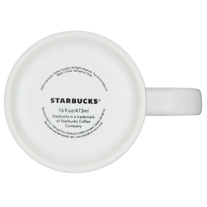 Etched Siren White 16oz Mug 2014 Starbucks