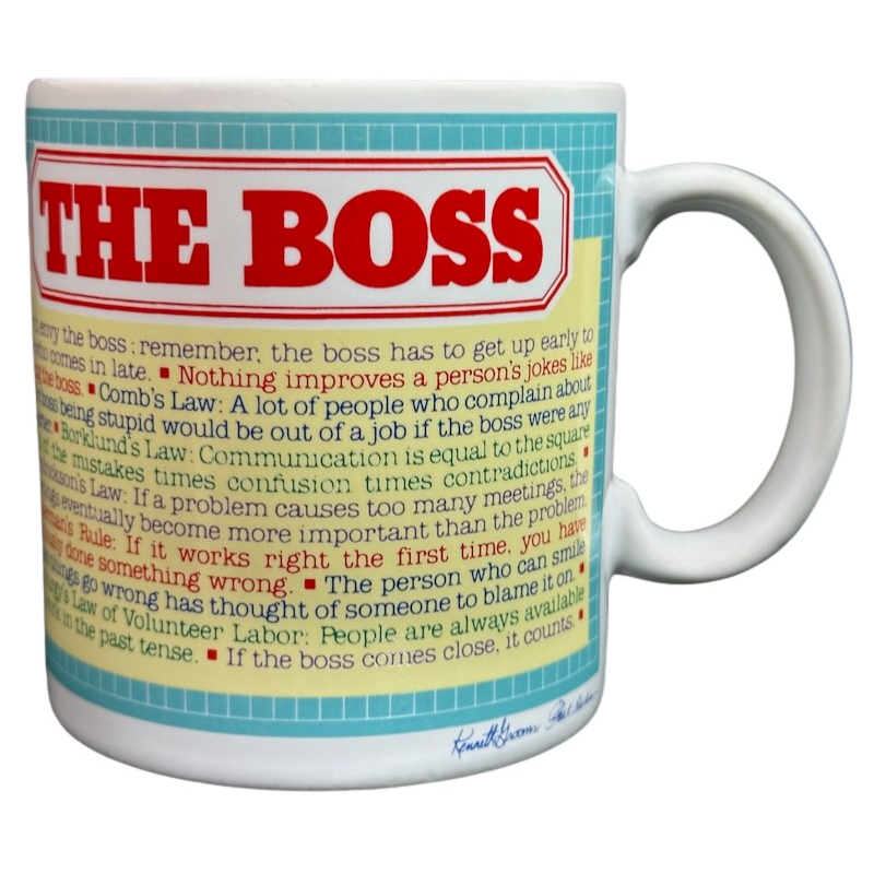 The Boss Kenneth Grooms Paul Dickson Mug The Toscany Collection
