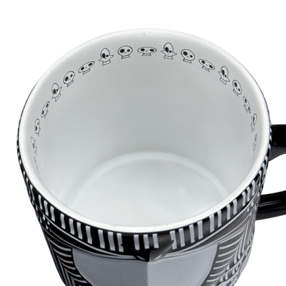 Jack Skellington The Nightmare Before Christmas Embossed Bow Tie Striped Mug Disney Parks