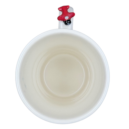 Children Ice Skating And Boy With Dog Sledding Airplane On Handle 8oz Mug 2011 Starbucks