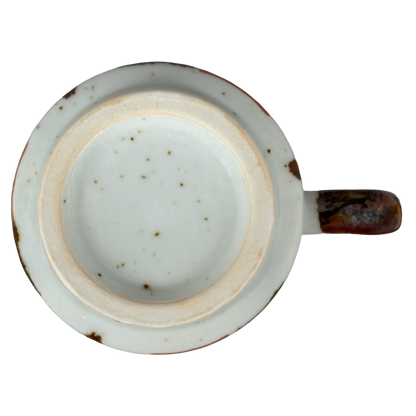 Striped Brown And Orange Speckled Large Mug Otagiri