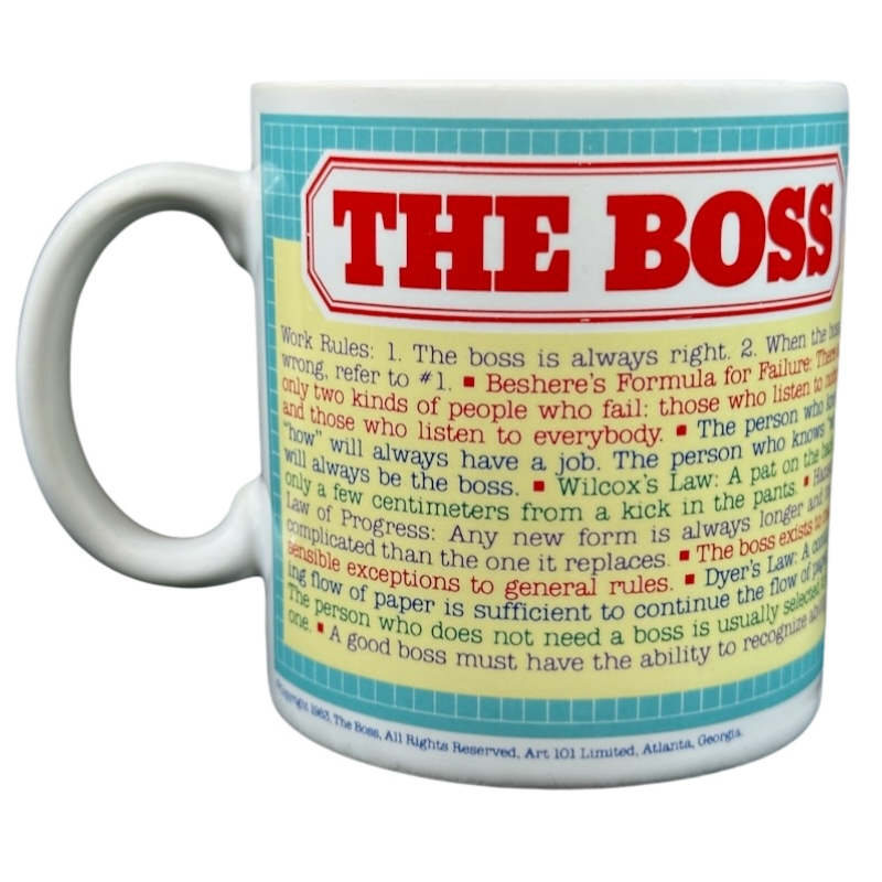 The Boss Kenneth Grooms Paul Dickson Mug The Toscany Collection