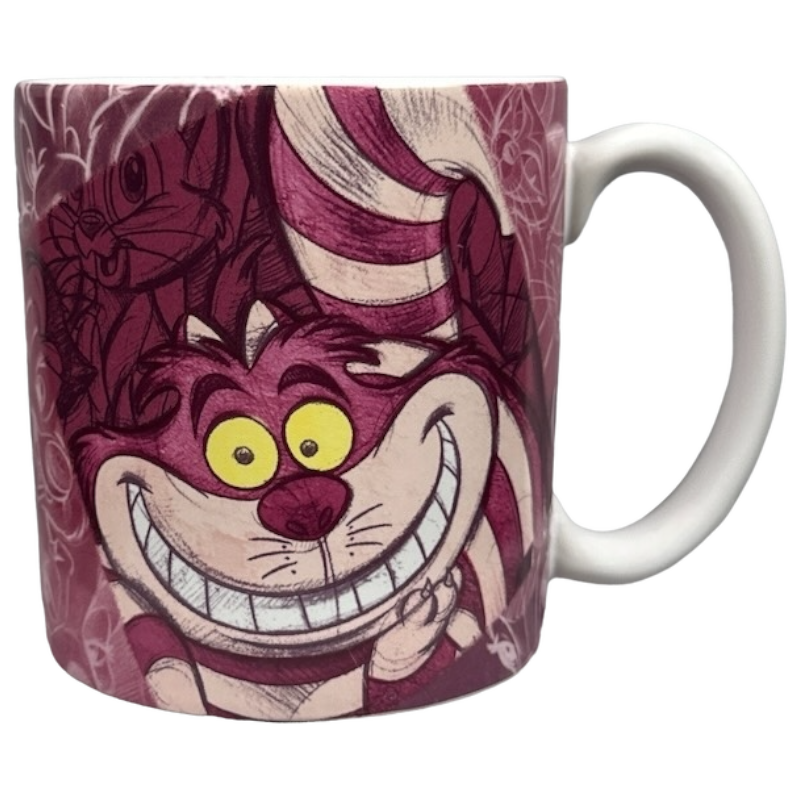 Cheshire Cat Big Smile Sketch Mug Disney Store