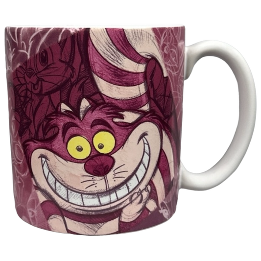 Cheshire Cat Big Smile Sketch Mug Disney Store