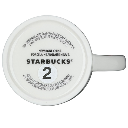 Children Ice Skating And Boy With Dog Sledding Airplane On Handle 8oz Mug 2011 Starbucks