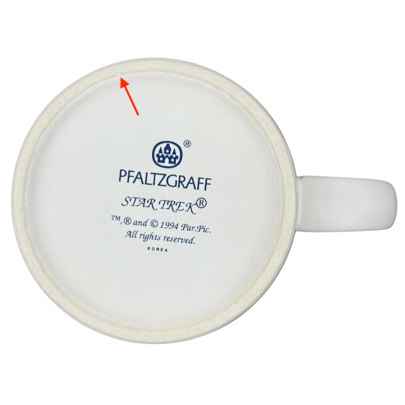 Star Trek The Next Generation U.S.S. Enterprise NCC-1701-D Mug Pfaltzgraff