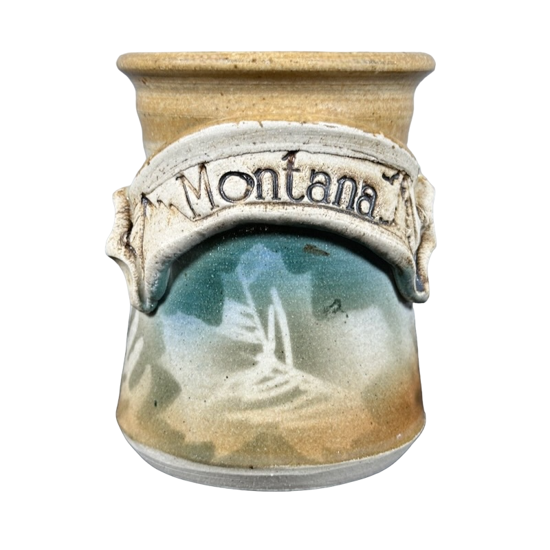 Montana Leaves Signed Pottery Mug Best Of Montana Company