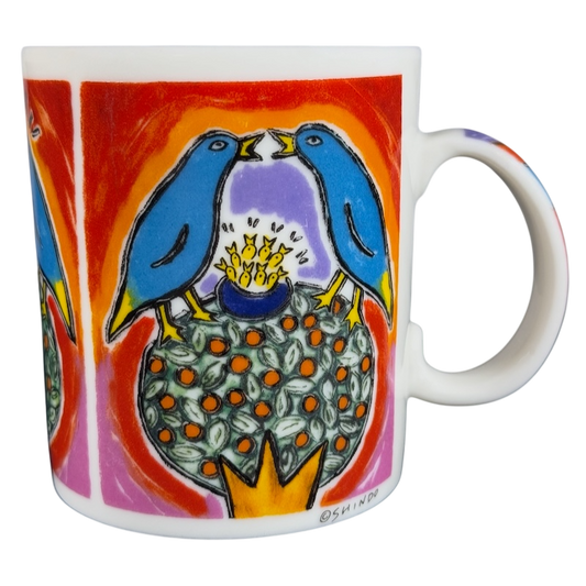 Wonderful World Colorful Birds Keiko Shindo Mug Chaleur