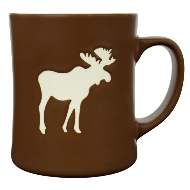 Moose Etched Brown Mug Starbucks