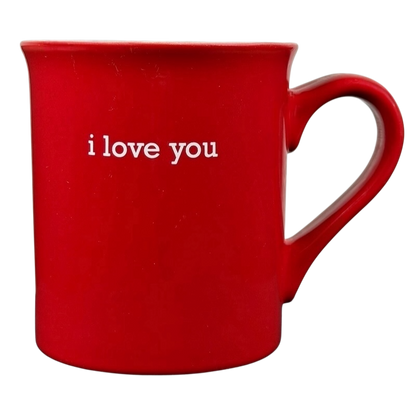 I Love You Red Mug With White Interior And Red Heart Inside THL