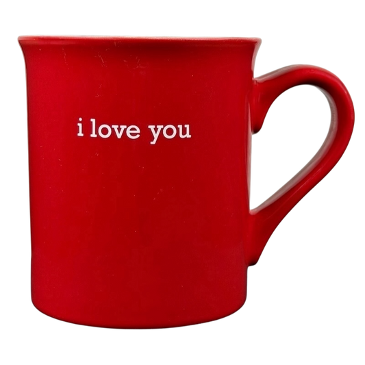 I Love You Red Mug With White Interior And Red Heart Inside THL