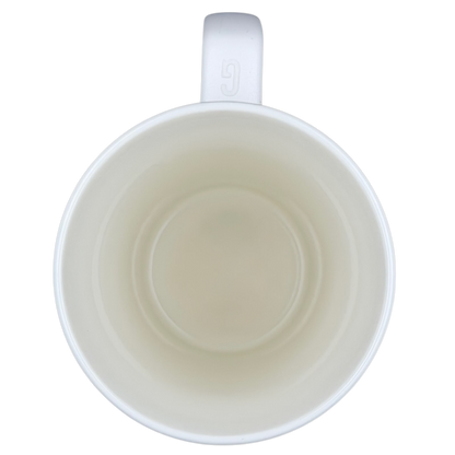 Inside view of Starbucks Etched Siren vintage Mug with smooth, glossy finish and minimal design