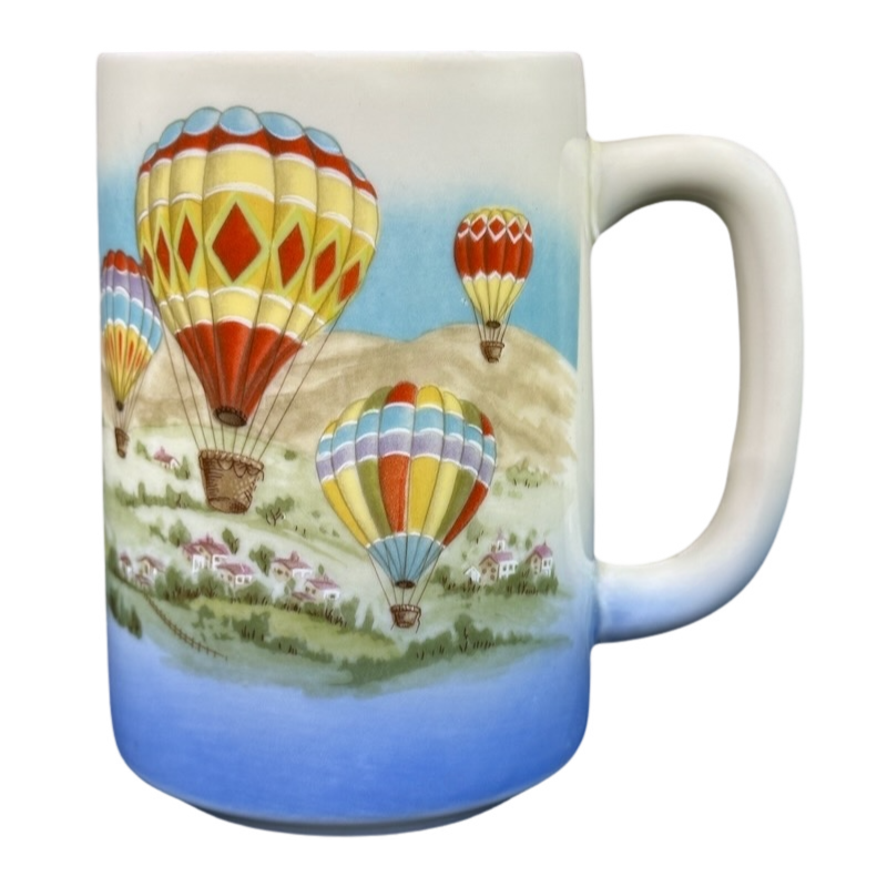 Hot Air Balloons Over The Countryside Large Mug Otagiri