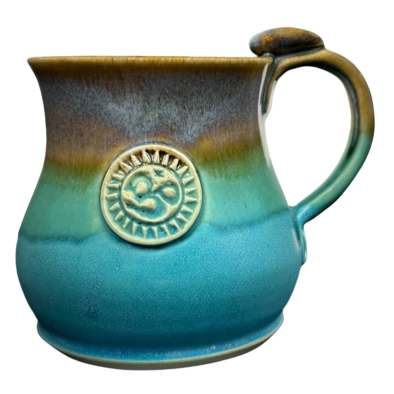 Om Hand Thrown Pottery Mug Marie Kennedy Pottery