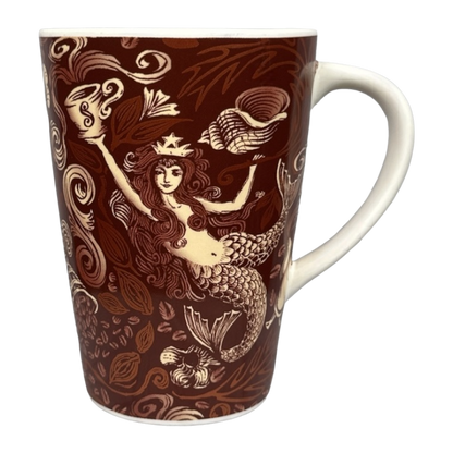 Bronze Siren Seashells And Flowers 35th Anniversary Mug 2006 Starbucks