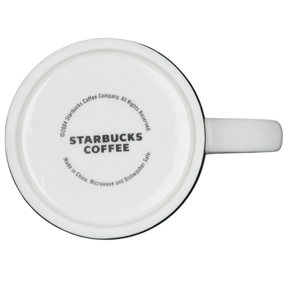 Blue Polka Dots & Stripes Mug 2004 Starbucks