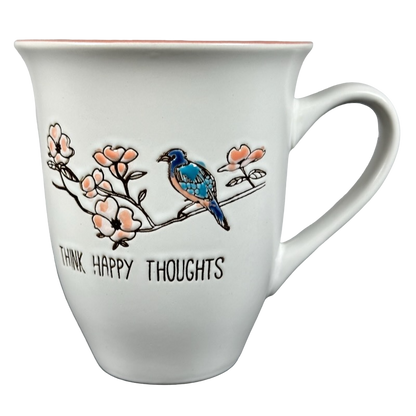 Think Happy Thoughts Bird And Flowers Mug Spectrum Designz