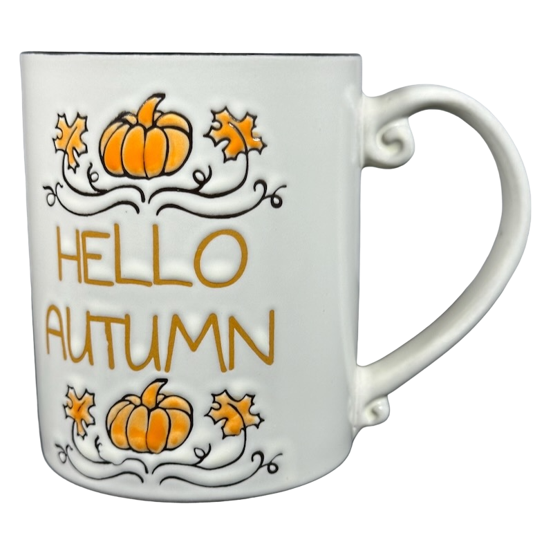 Hello Autumn Pumpkins And Leaves Mug Spectrum Designz (Copy)