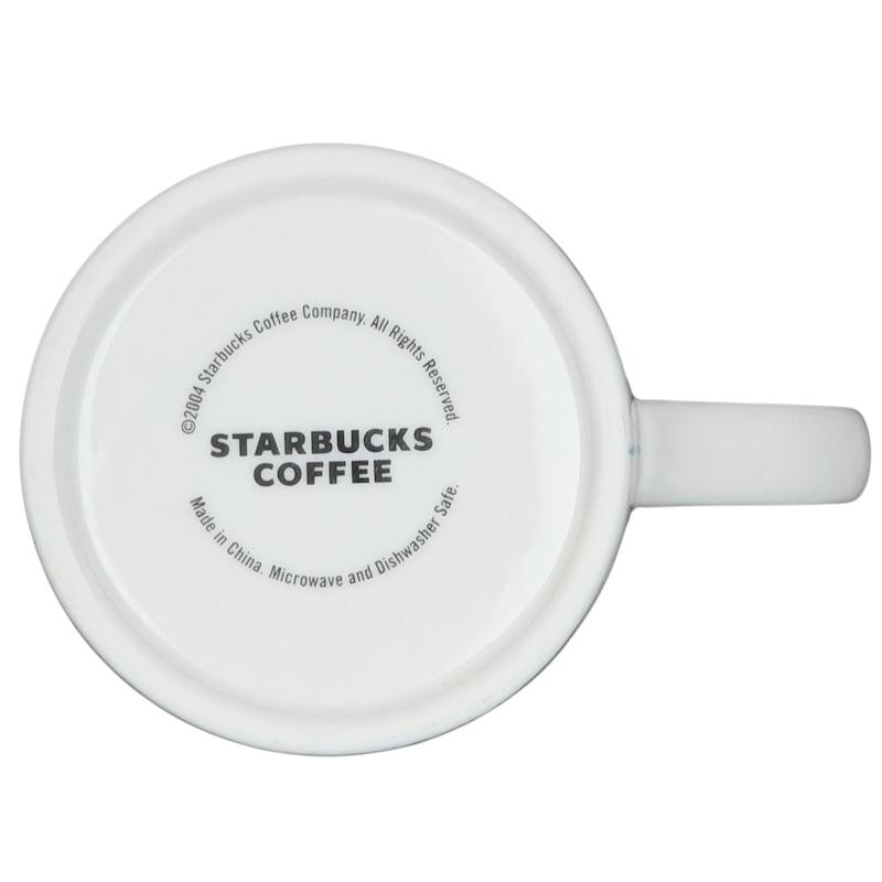 Black Squares In Blue Grid Mug 2004 Starbucks