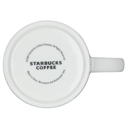 Black Squares In Blue Grid Mug 2004 Starbucks