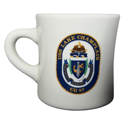 USS Lake Champlain CG 57 Ingenuity Daring Discipline United States Navy Mug Mil-Art China