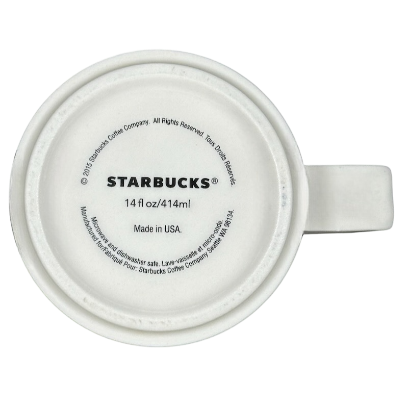 Siren Made In USA Square Handle 14oz Mug 2015 Starbucks