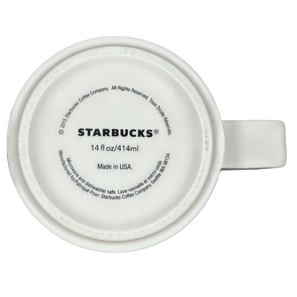 Siren Made In USA Square Handle 14oz Mug 2015 Starbucks