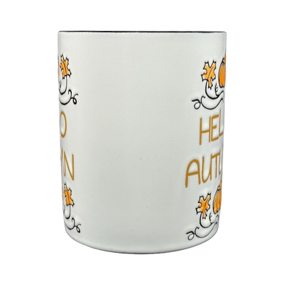 Hello Autumn Pumpkins And Leaves Mug Spectrum Designz (Copy)