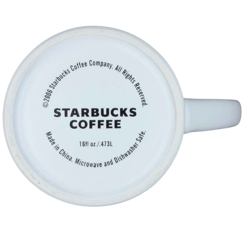 Grande Siren With Rolled Rim Tall White 16oz Mug 2006 Starbucks