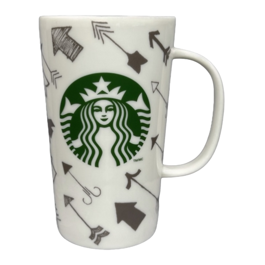 Valentine's Siren Cupid Arrows Heart 16oz Mug 2014 Starbucks