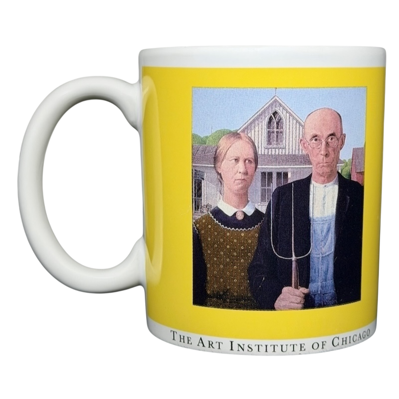 Grant Wood “American Gothic” The Art Institute of Chicago Mug