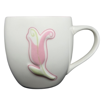 Pink Tulip Embossed 14oz Mug 2006 Starbucks