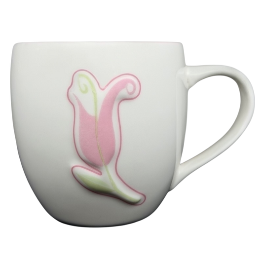 Pink Tulip Embossed 14oz Mug 2006 Starbucks