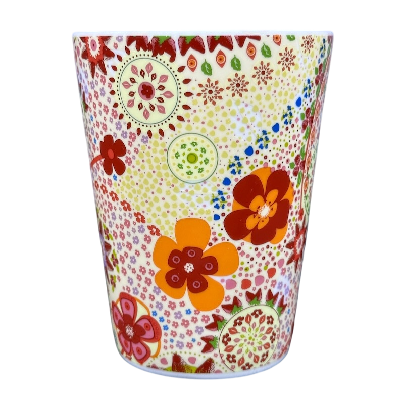 Strawberries Floral Red 13oz Mug 2007 Starbucks