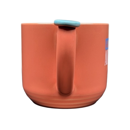 Good Morning America Colorways ThumbPrint Salmon Mug Blue Interior Green Thumb Lindt Stymeist