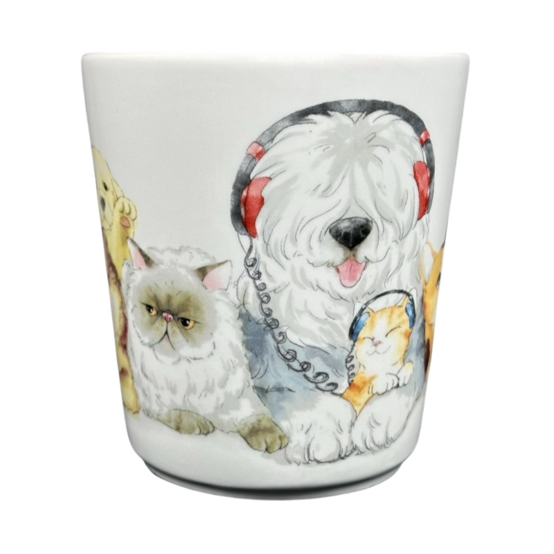 Dogs And Cats Wearing Headphones Mug Pier 1 Imports