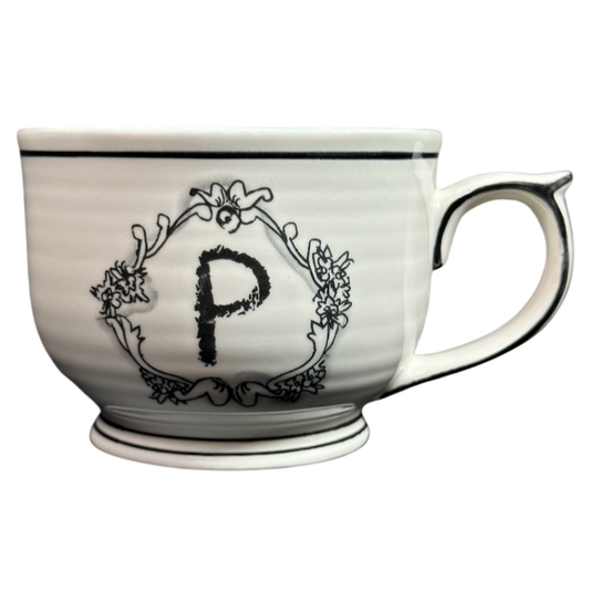 Letter "P" Monogram Initial Cappuccino Mug Katie Mandy