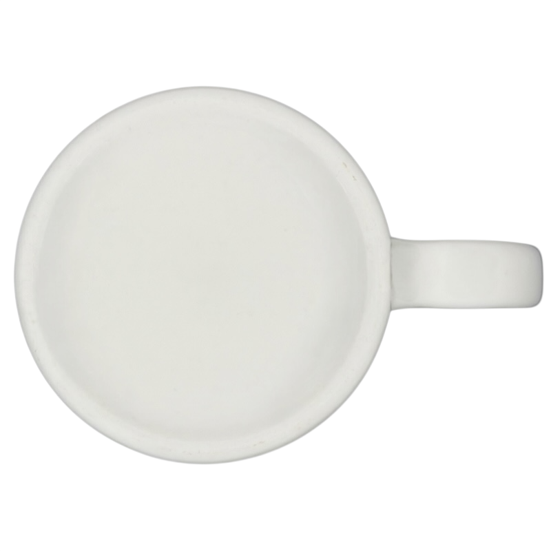 Bloomberg heat changing vintage mug with a sleek white design that transforms with heat