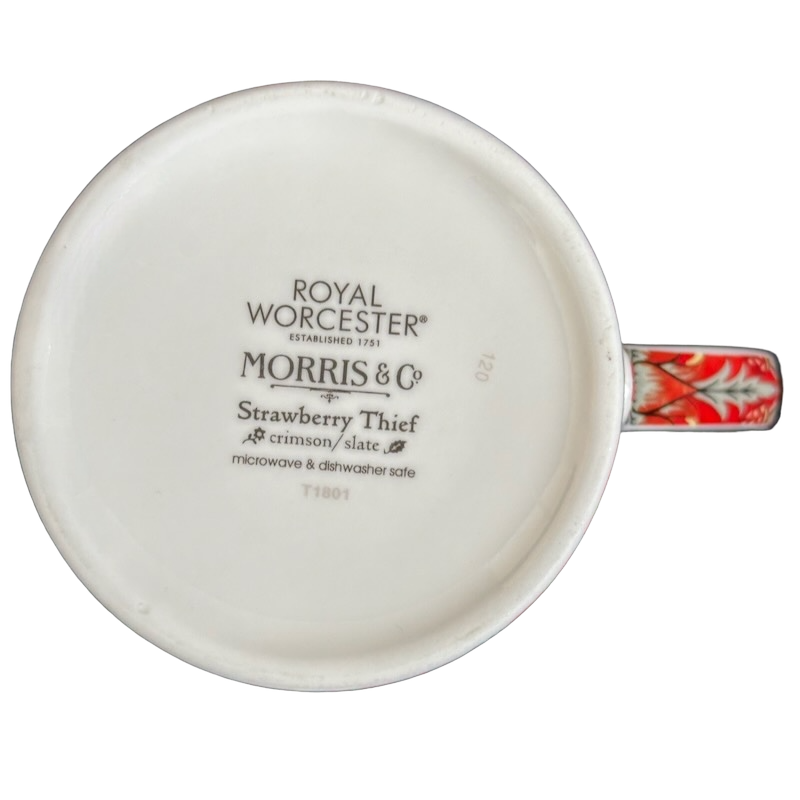 Strawberry Thief Morris & Co Mug Royal Worcester