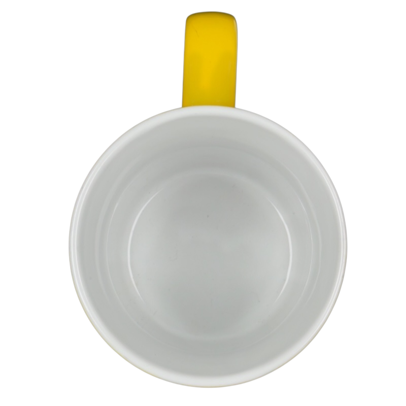 You Are My Sunshine Etched Yellow Mug With White Interior