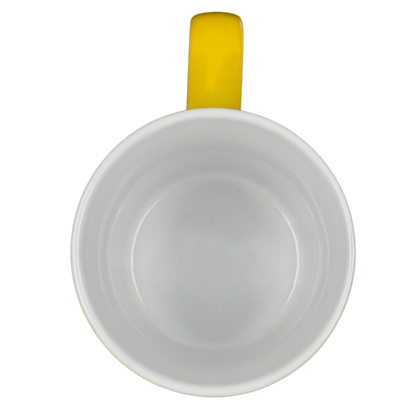 You Are My Sunshine Etched Yellow Mug With White Interior