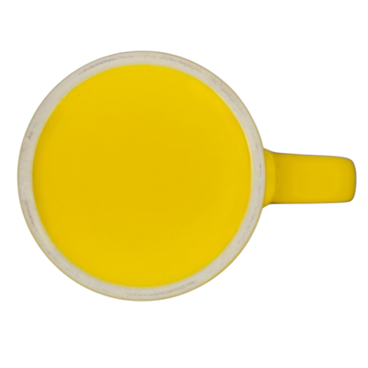 You Are My Sunshine Etched Yellow Mug With White Interior