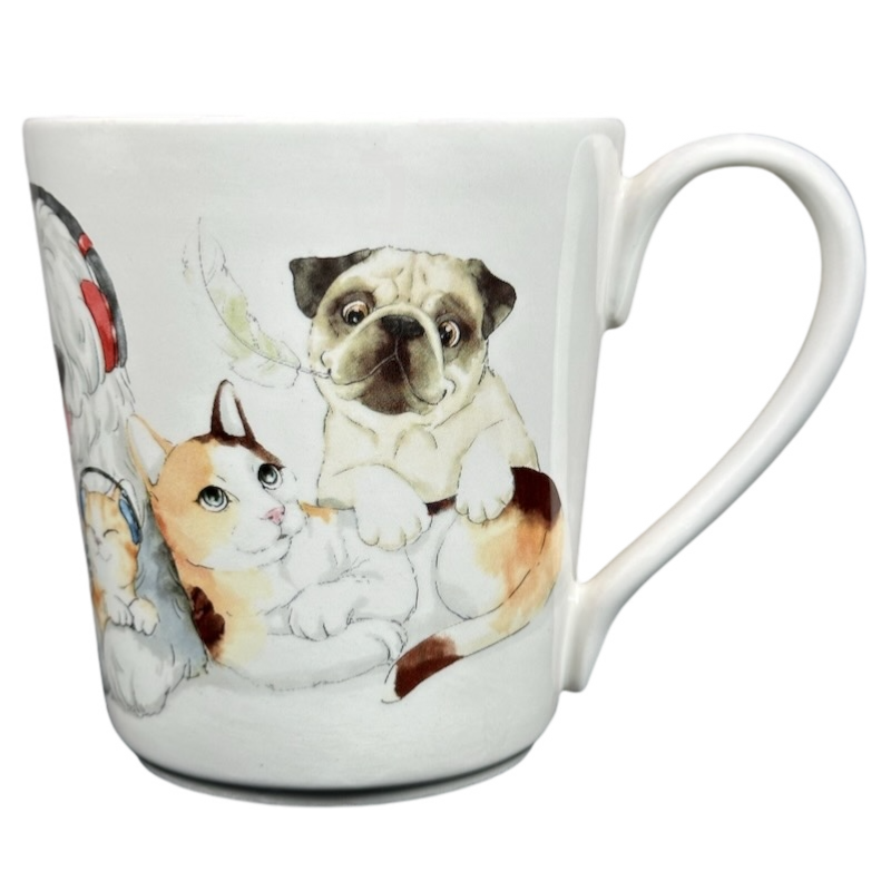 Dogs And Cats Wearing Headphones Mug Pier 1 Imports