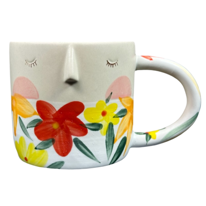 Fotini Tikkou Visage Floral Face Design Mug Anthropologie