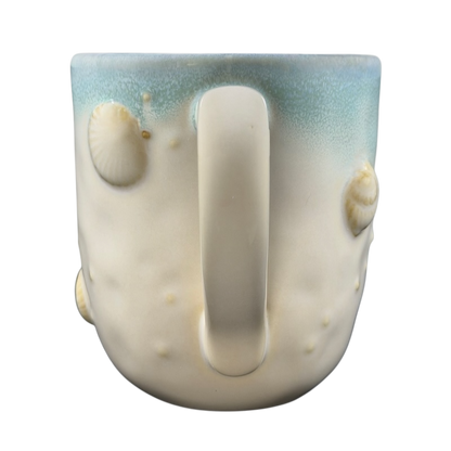 Seaside Blue Beige Embossed 3D Mug Sonoma