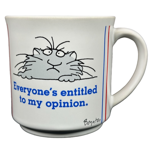 Everyone’s Entitled To My Opinion Sandra Boynton Mug Recycled Paper Products